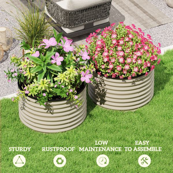 Garden Bed, Galvanized Planter