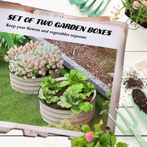 Garden Bed, Galvanized Planter