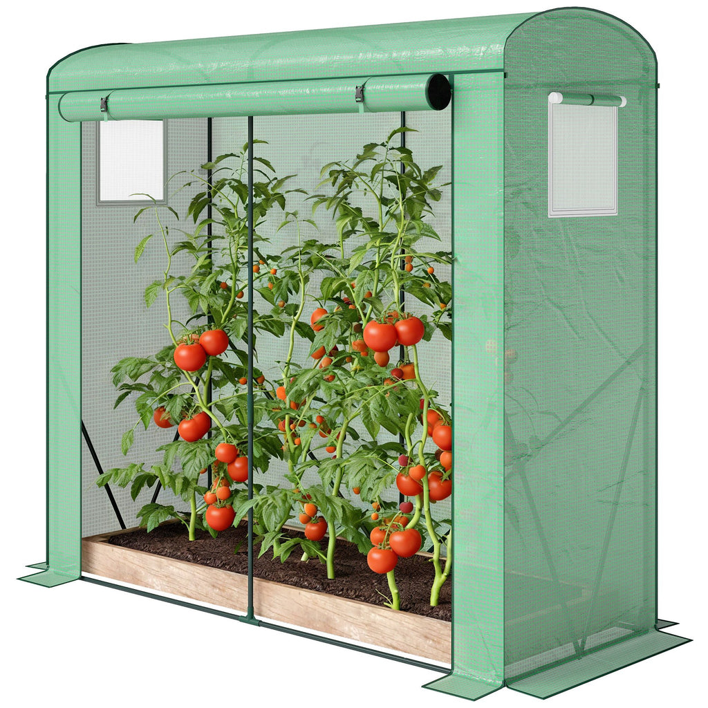 Garden Bed with Mini Greenhouse