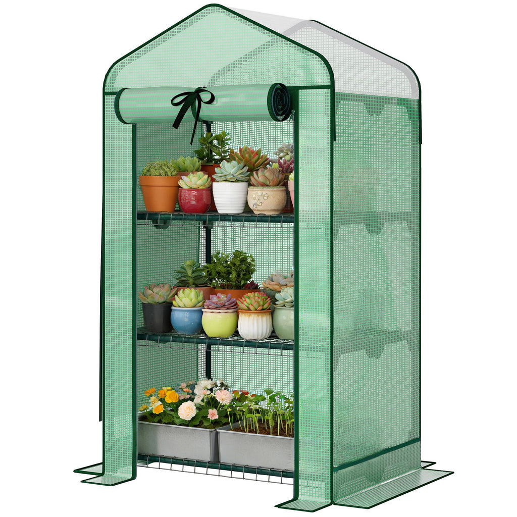 Garden Bed with Mini Greenhouse