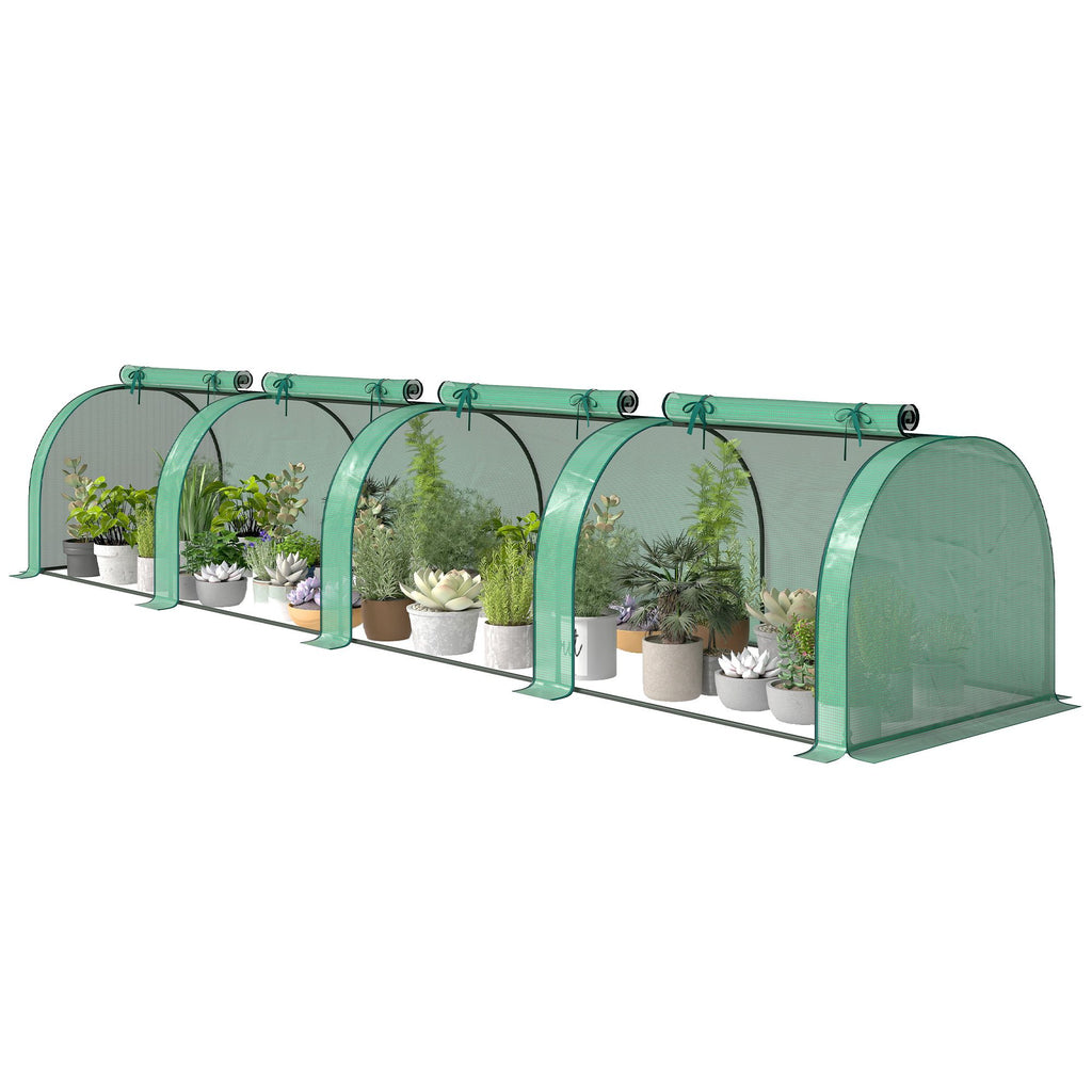 Garden Bed with Mini Greenhouse