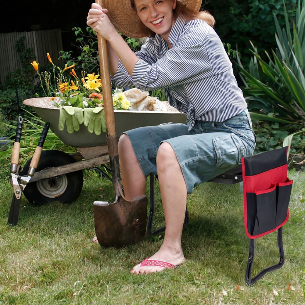Garden Kneeler and Seat Folding Sturdy Gardening Stool