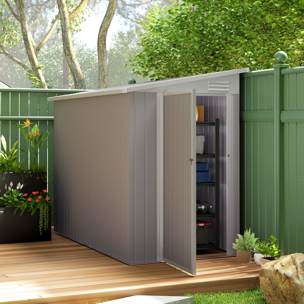 Garden Shed with Lock 92.5 Inches X 51.2 Inches X 72.8 Inches for Garden