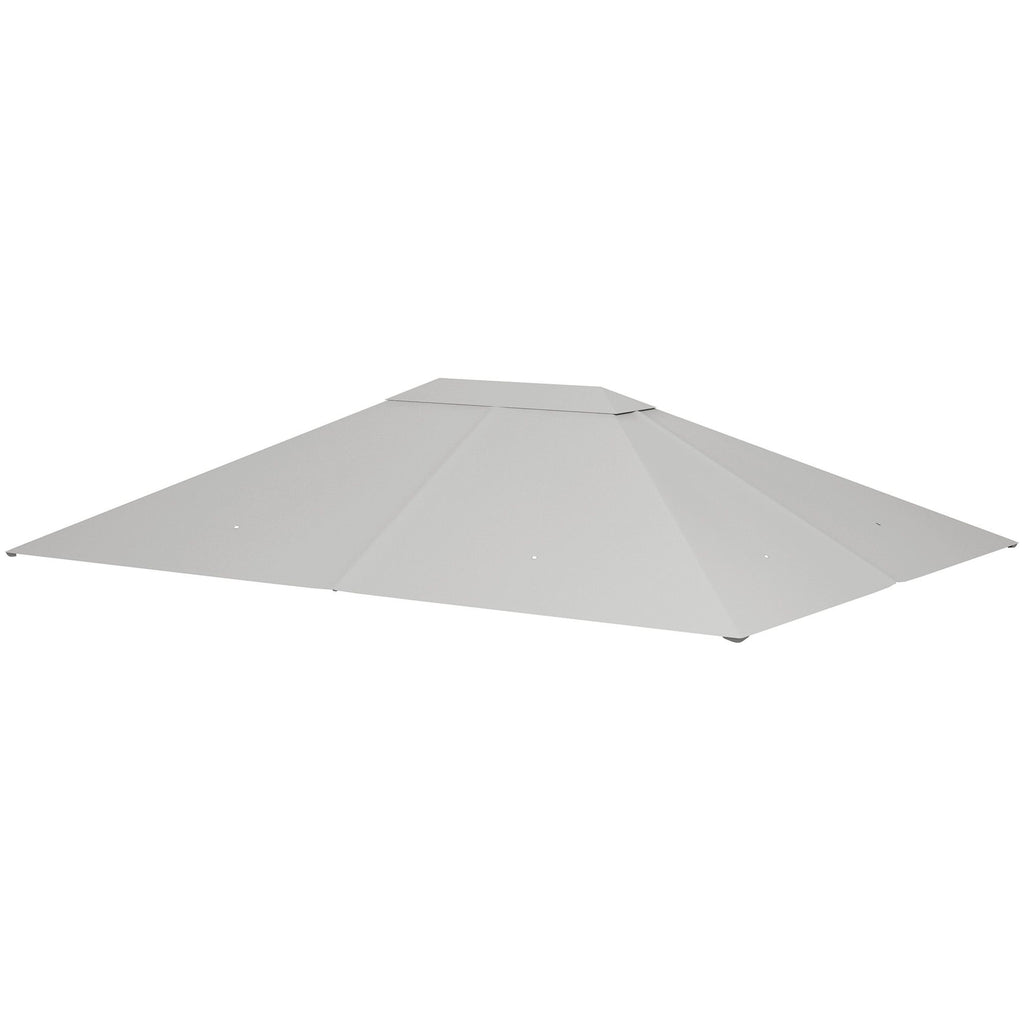Gazebo Canopy Top Cover Replacement 10x13 Light Platinum Durable Fabric Swift Setup