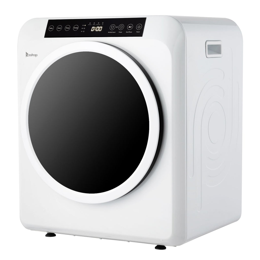 GDZ60-618E Upgraded LCD Screen Ultraviolet Sterilization Household Dryer 6kg Drum Dryer 2 Pieces Of Filter Cotton-White