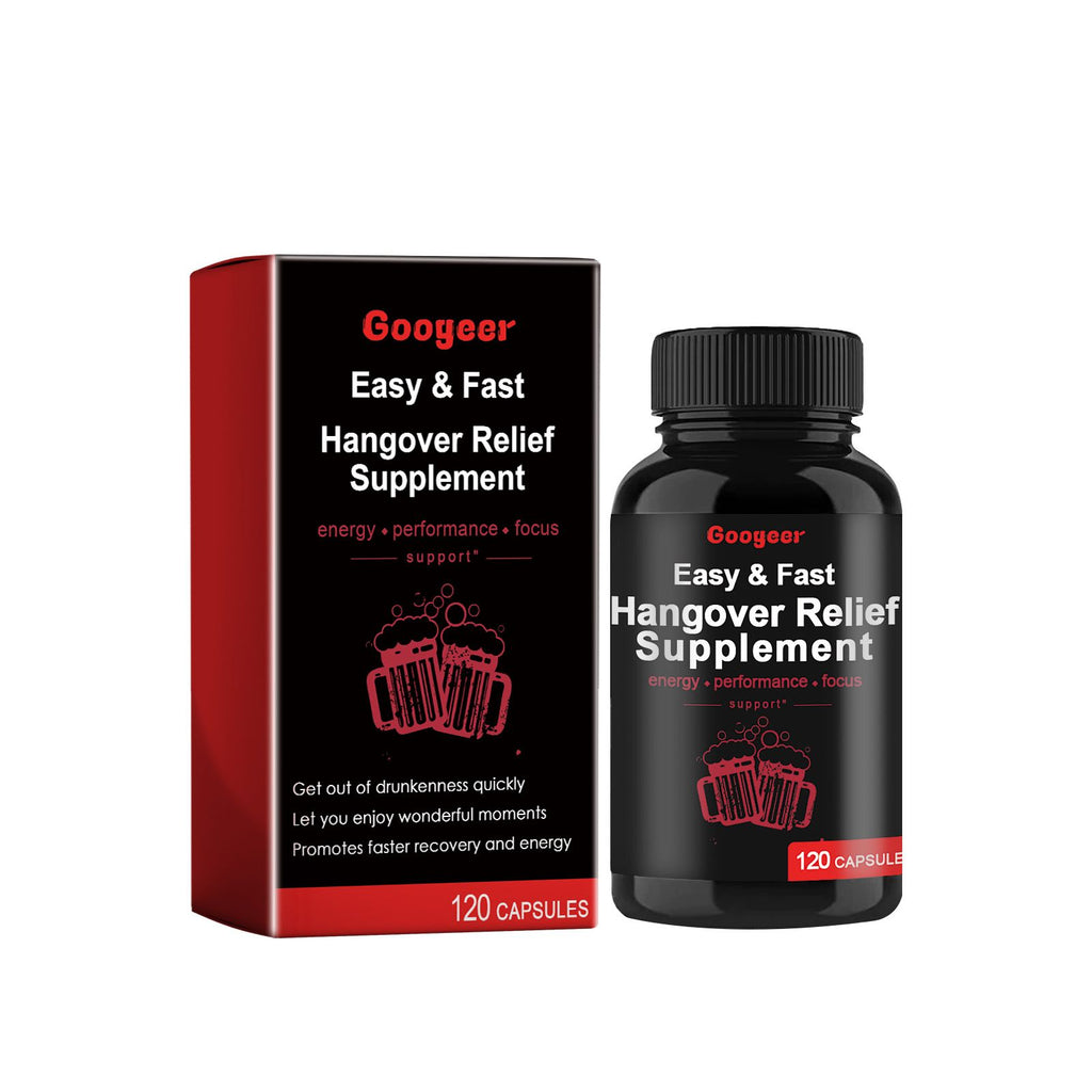 Googeer Hangover Relief Supplement Capsule, Hangover Relief Supplement