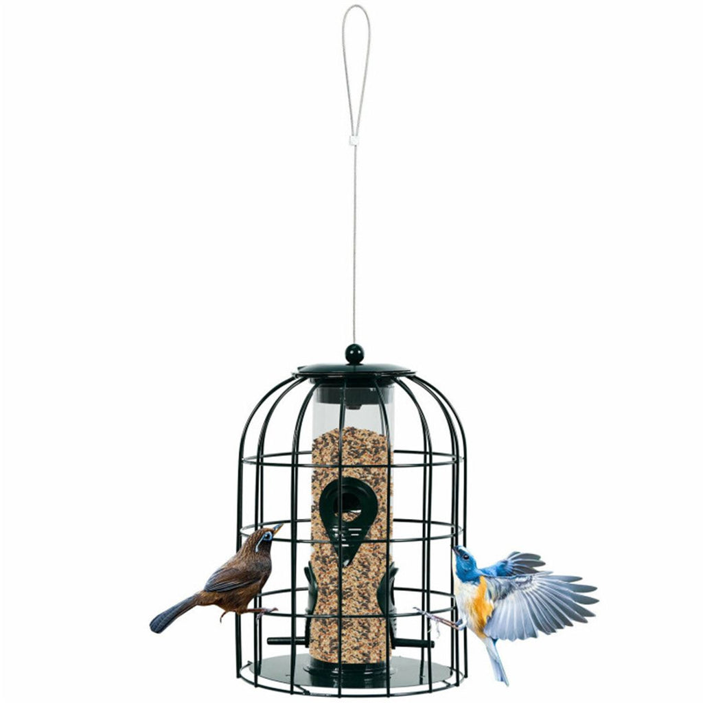 Green Wild Bird Feeder 7'' x 7'' x 10''