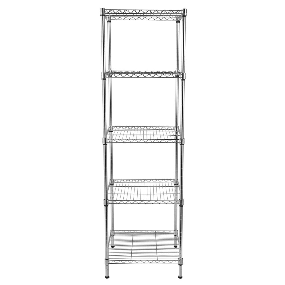 Heavy Duty 5 Tier Wire Shelving Unit NSF CERTIFIED 5 Shelves Storage Rack Thicken Steel Tube