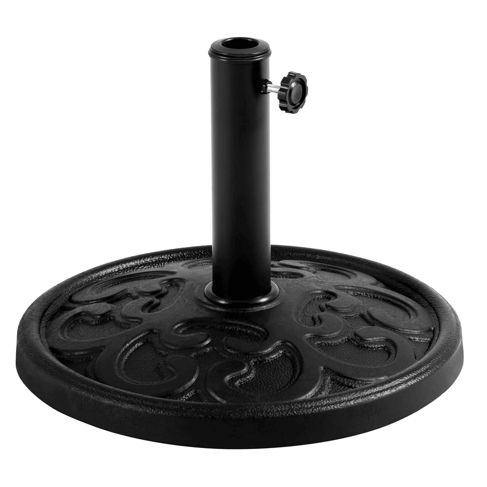 Heavy Duty Market Umbrella Base for Garden Patio Backyard, Black