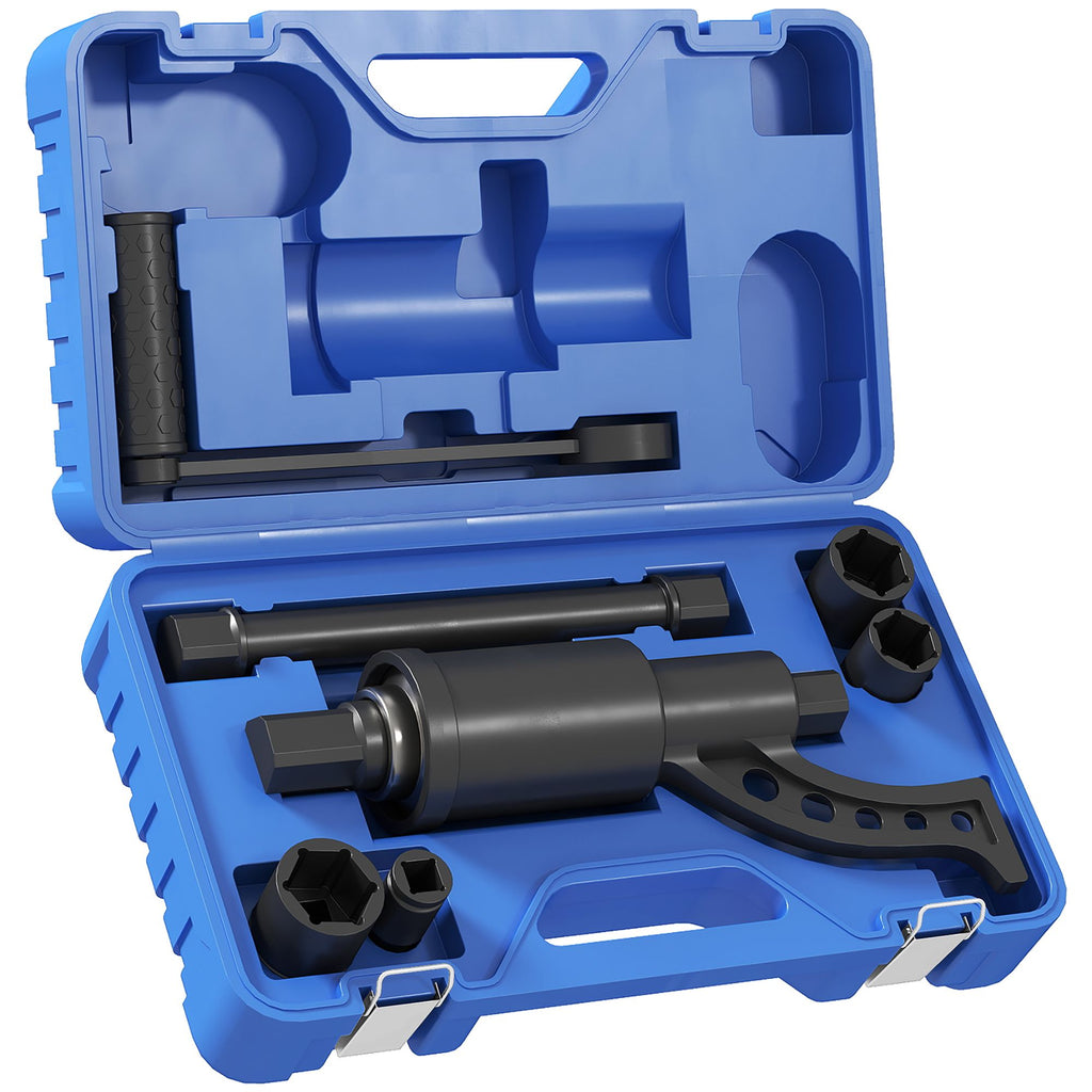 Heavy Duty Torque Multiplier Lug Wrench Set, High-quality Steel Wrench Set for Trucks, Labor Saving Wrench Tool with Carrying Case, Blue/Black