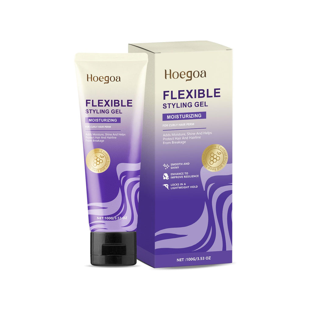Hoegoa Curl Styling Gel Hair Moisturizing Light Refreshing Curl Styling Long Lasting Care Gel