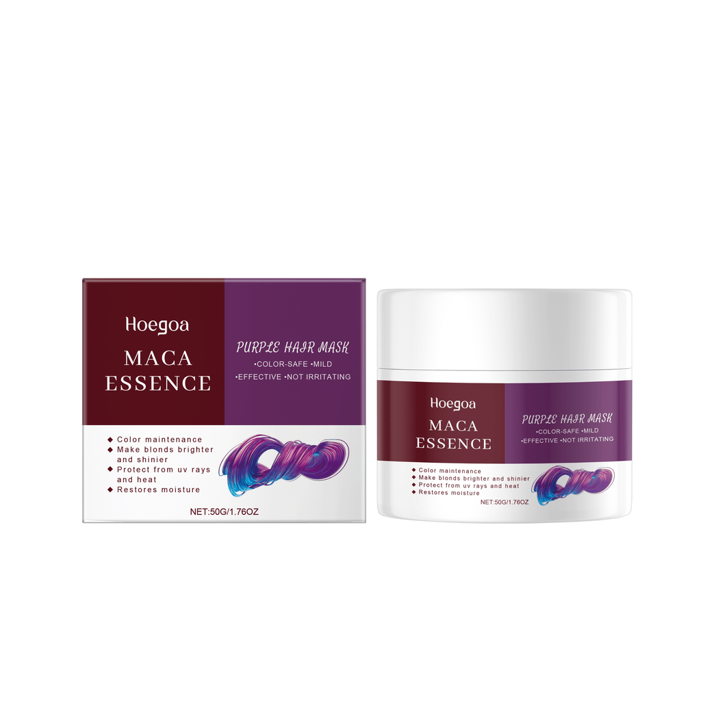 Hoegoa Purple Nourishing Care Hair Mask Nourishes And Softens Dry Hair And s Frizz And Tangles