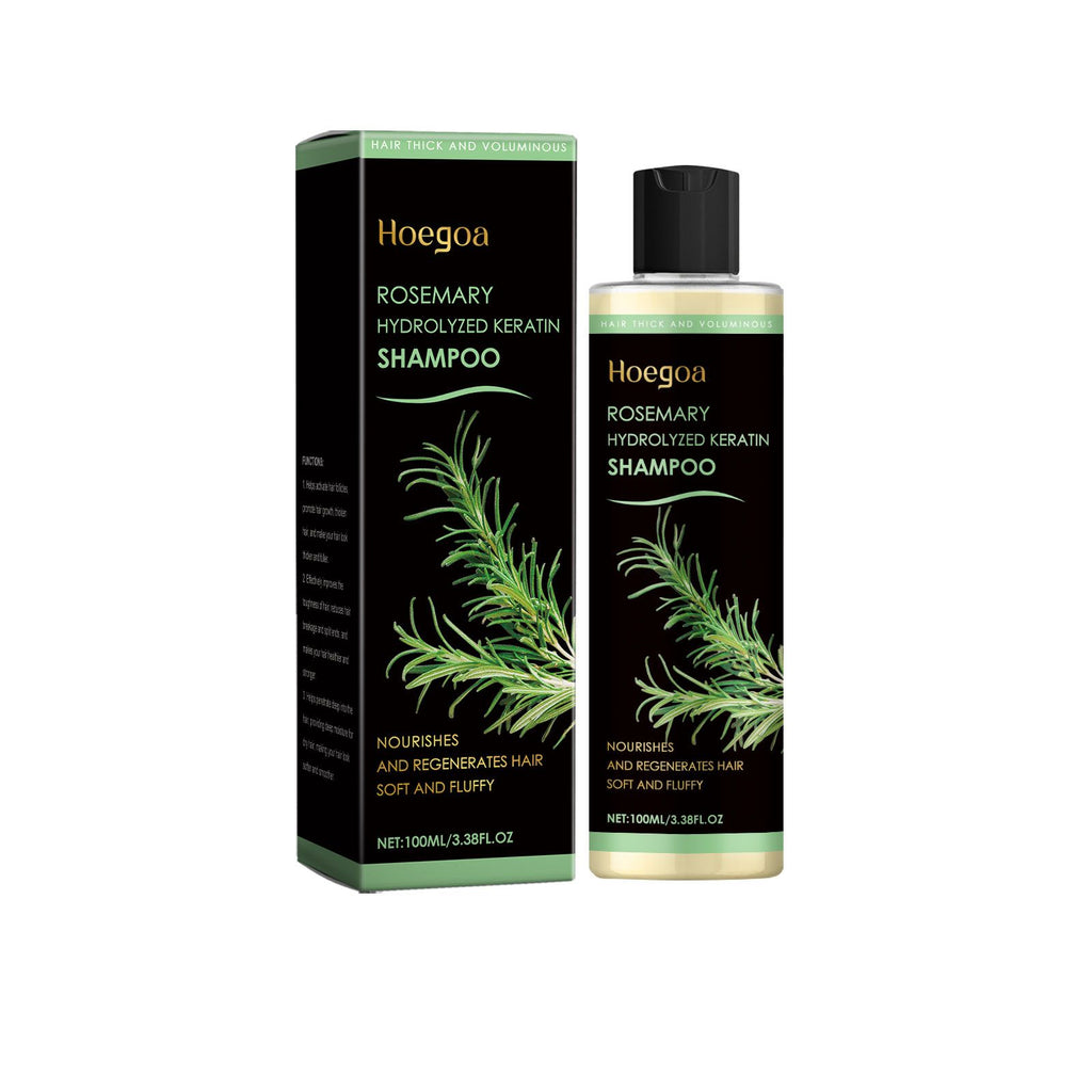 Hoegoa Rosemary Thickening Shampoo, Plant-Based Oil Control Nourishing Moisturizing Fluffy Refreshing Shampoo