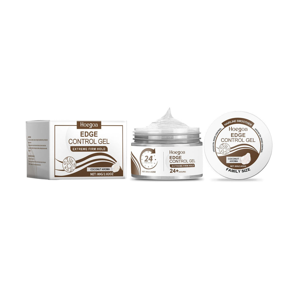 Hoegoa Styling Gel Coconut Oil Essence Finishing Broken Hair Lanugo Hair Bangs Styling Natural Hair Wax