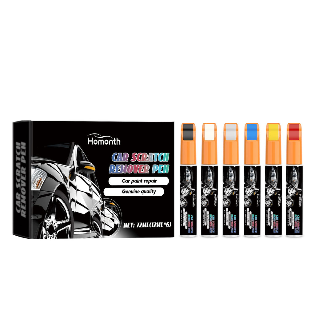 Homonth Automotive Scratch t Pen 6-Color Kit Automotive Scratch Refurbished t Pen