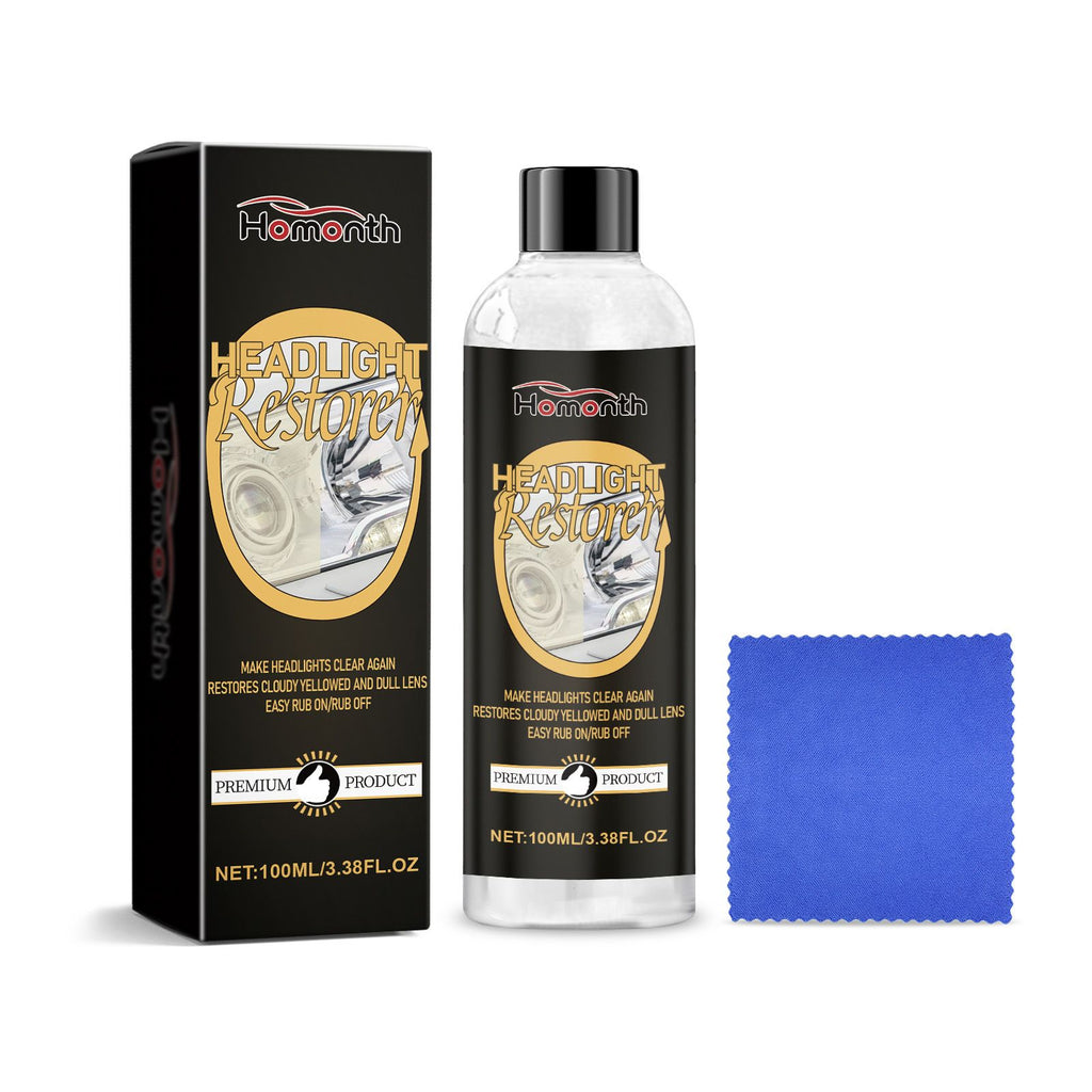 Homonth Car Headlight And Polishing Set, Refurbished Coating Maintenance Brightening Lamp Care Set
