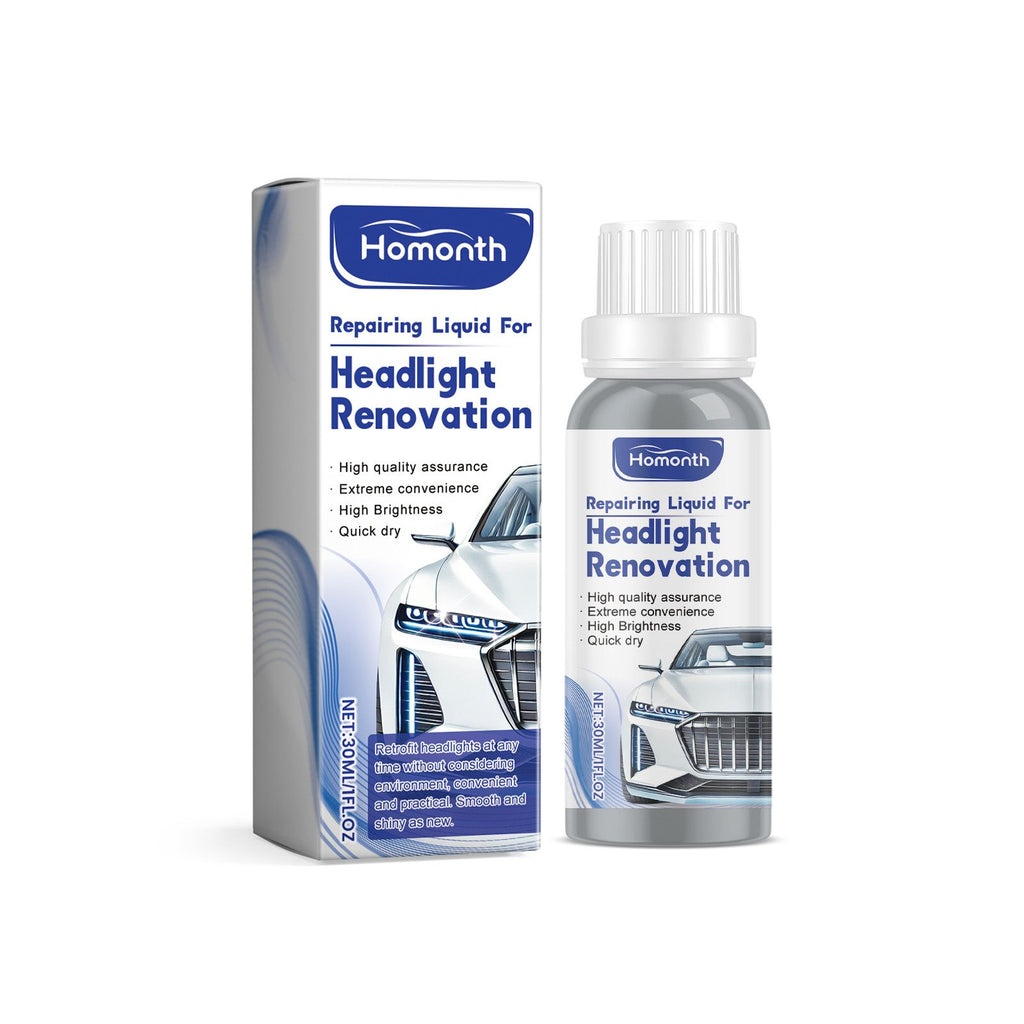 Homonth Car Headlight Fluid Headlight Care Dust Removal Brightening Cleaning Decontamination Polishing Refurbishing Cleaner