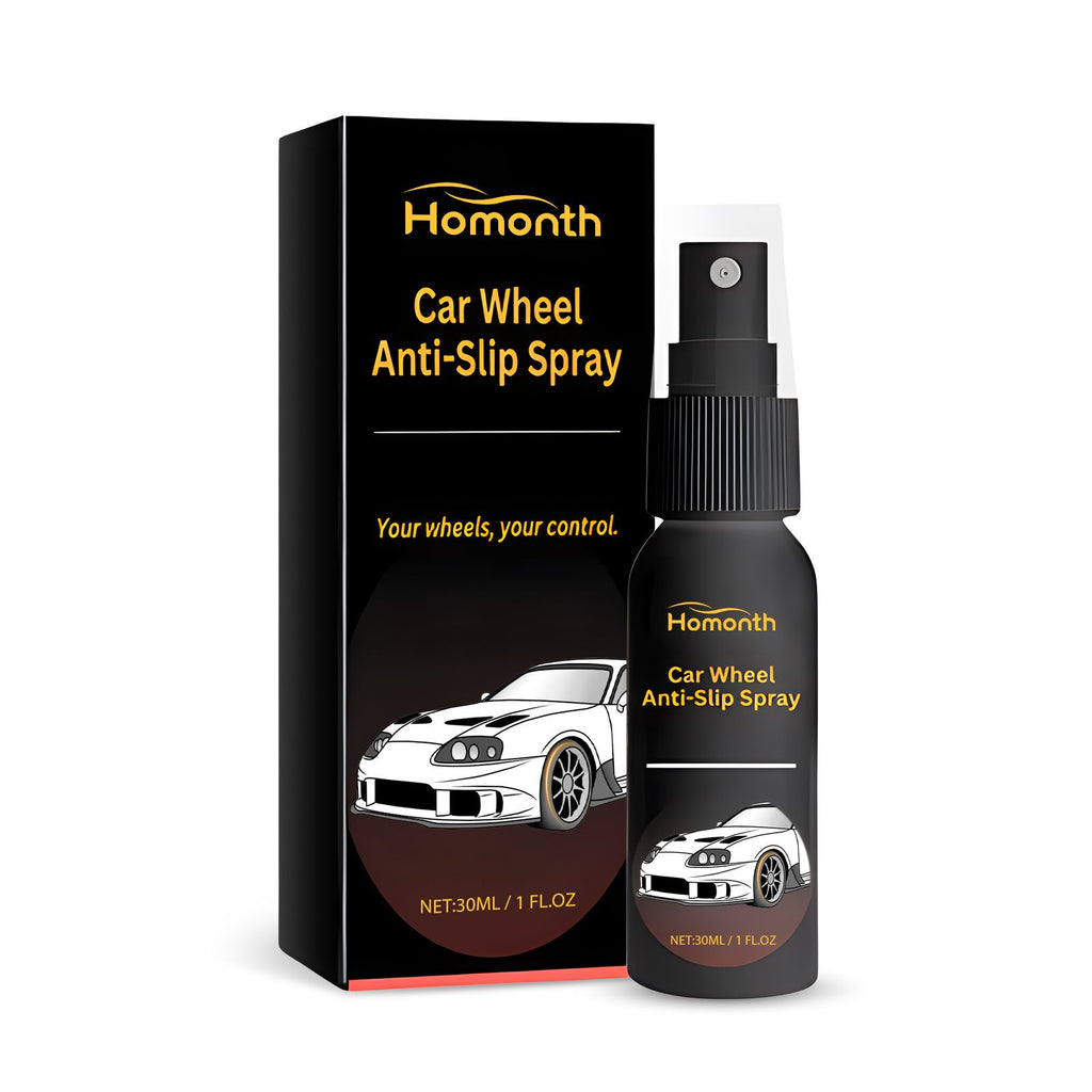 Homonth Car Wheel Anti-Slip Spray, Car Wheel Cleaning Decontamination Care Wheel Anti-Skid Cleaner