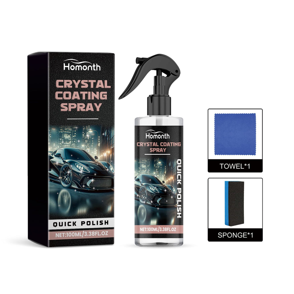 Homonth Crystal Coating Spray, Clean Water Stains And Dirt With New Bright Long-Lasting Maintenance Spray