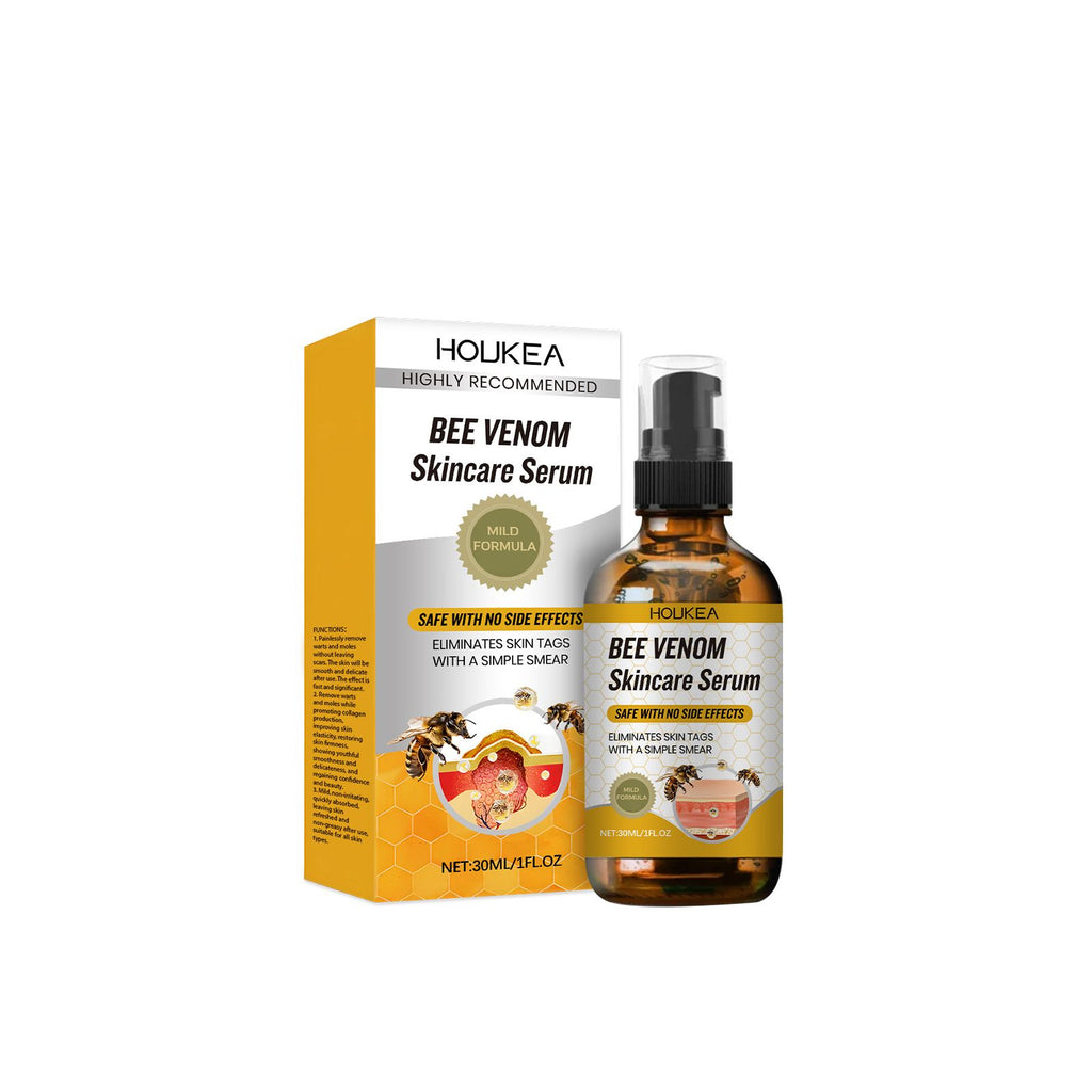Houkea Bee Venom Care Essence Lubricated Tender Skin Care Essence Gentle, Clean, Smooth And Remove Flesh Granules