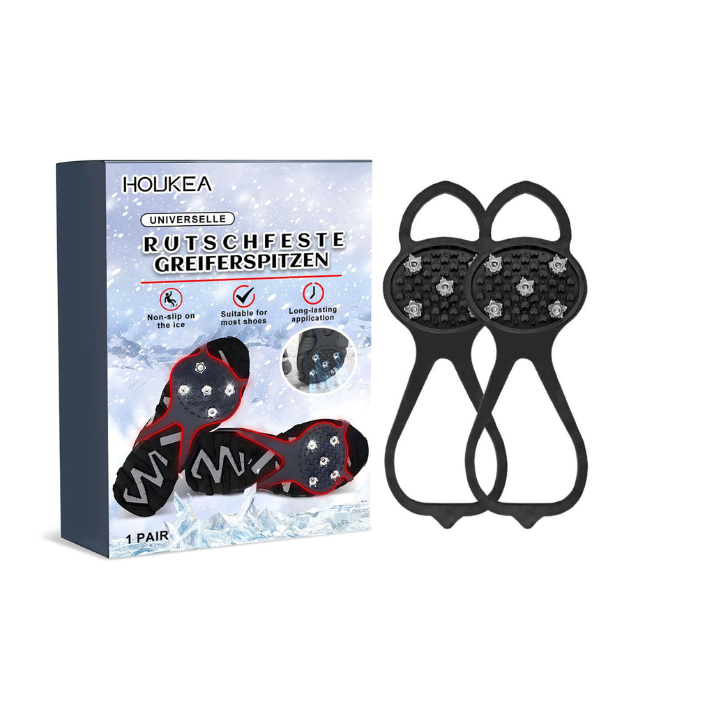 Houkea Universelle Rutschfeste Greiferspitzen, Outdoor Crampons Snowshoe Cover Mountaineering Sports Fall Easy To Wear And Take Off Shoe Cover