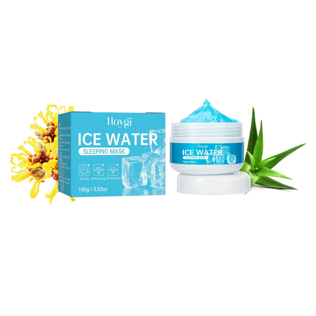 Hoygi Ice Water Sleeping Mask, Deep Facial Hydrating And Moisturizing Delicate Skin Firming Anti-Wrinkle Facial Mask