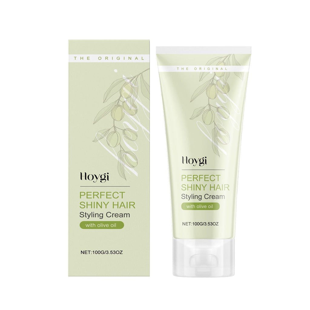Hoygi Smooth Curly Hair Styling Cream Hydrating Smooth Dry Hair Styling Natural Lasting Styling