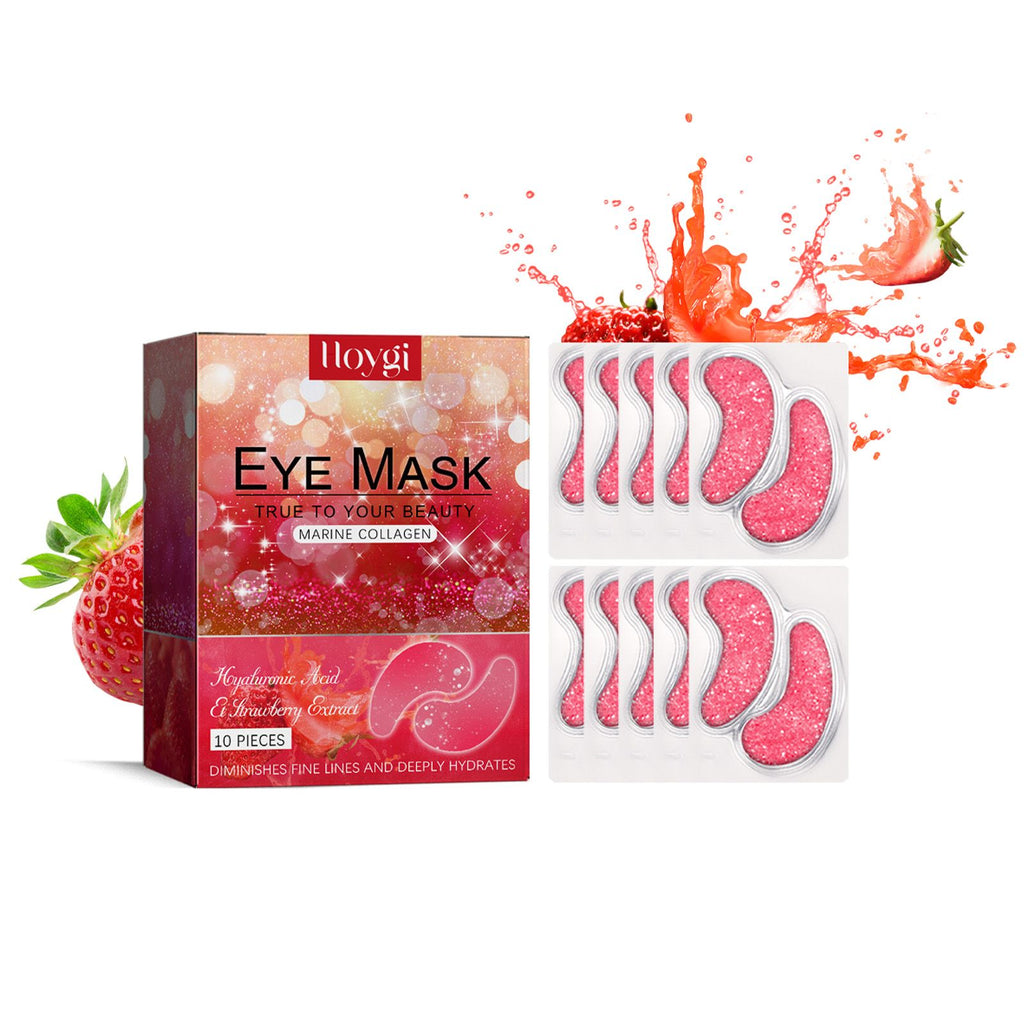 Hoygi Strawberry Gel Patch s Fine Lines Under Eyes, Bags Under Eyes, Dark Circles, Firming Eyes, Anti-Wrinkle Moisturizing Eye Patch