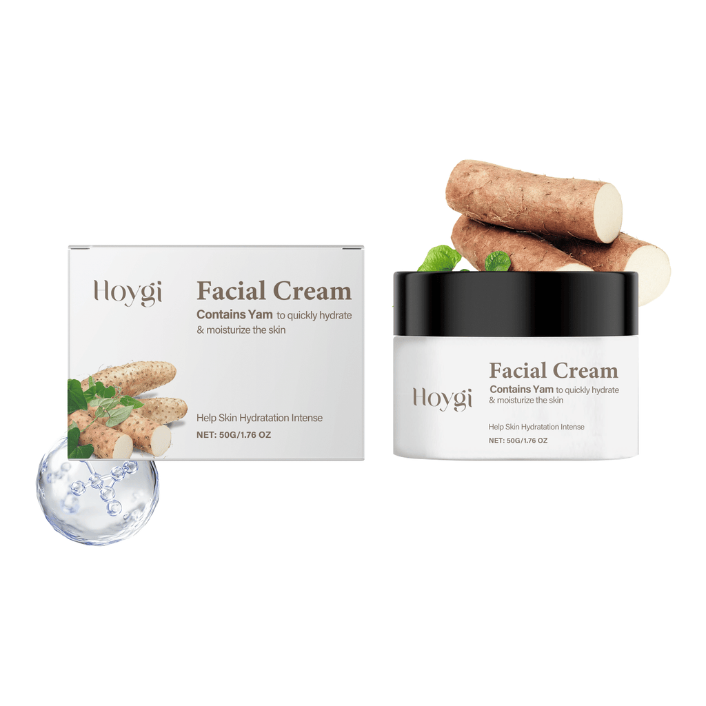 Hoygi Yam Cream Moisturizes, Hydrates And Soothes Facial Skin With Balanced Care Cream