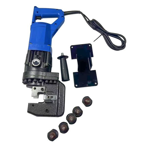 Hydraulic Hole Puncher Electric Knockout Punching Tool 1300W 110V with 5 Dies Φ 1/4' 3/8' 1/2' 11/16' 4/5'