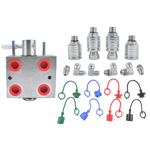 Hydraulic Multiplier Assembly 3 Port 20 GPM 3000 PSI O-Ring Boss NPT Connection