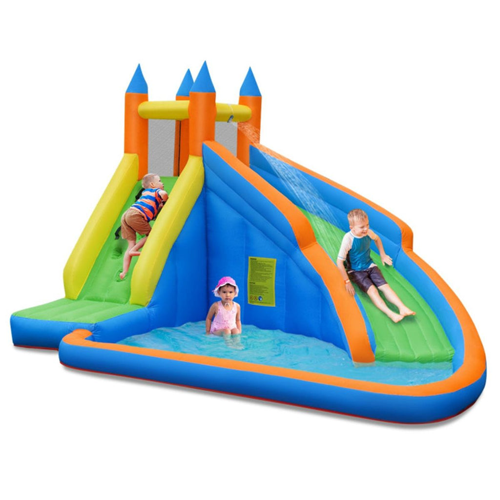 Inflatable Bounce House Jumper with Water Slide without Blower