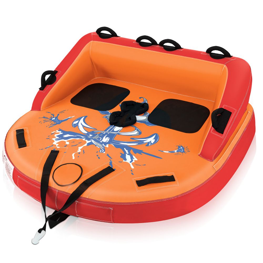 Inflatable Float Tube with Adjustable Fishing Rod Holder and Fish Hook Stator