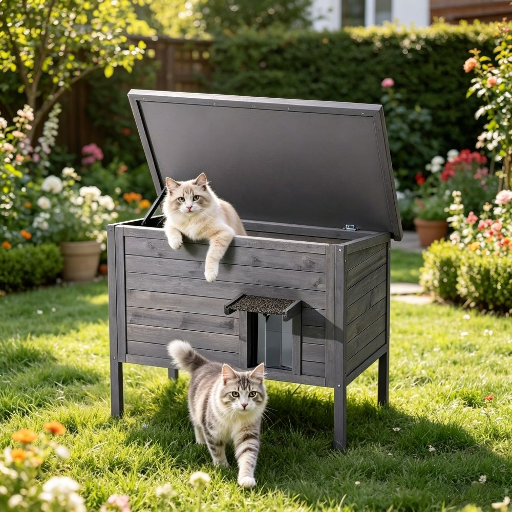 Insulated Cat House for Outdoor