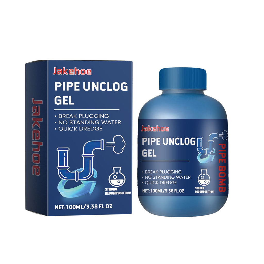 Jakehoe Pipe Unclog Gel, Sewer Multi-Effect Dissolving Pipe Obstruction Unblocking Agent