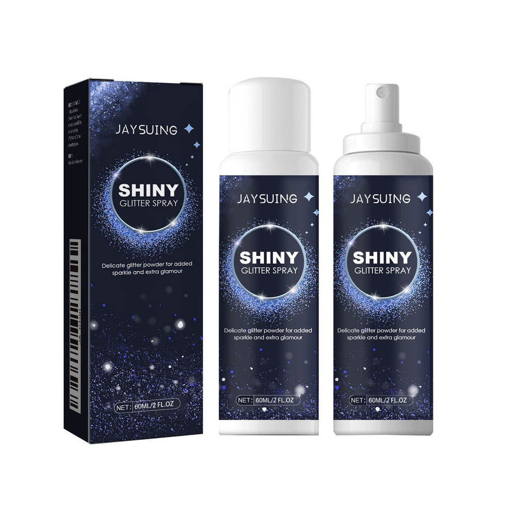 Jaysuing Brightening Glitter Spray Collarbone Hair Halloween Party Nightclub Dress Film Highlighter Spray Powder
