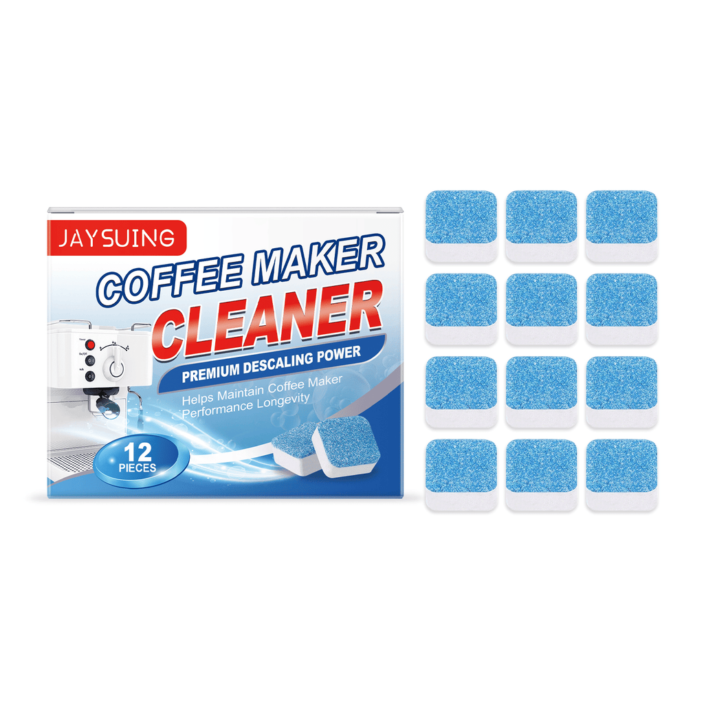 Jaysuing Coffee Machine Descaling Effervescent Sheet Clean Scale Stains Stainless Steel Coffee Machine Filter Clean Sheet