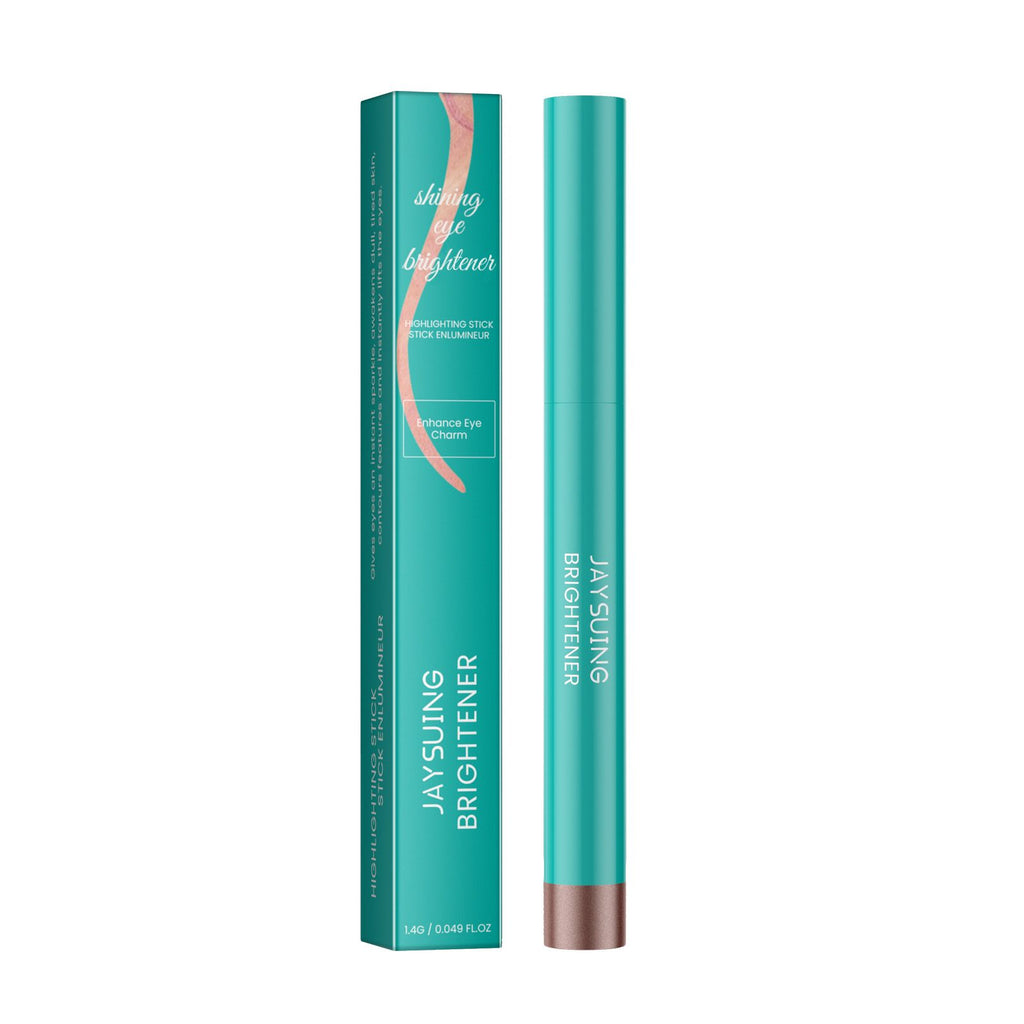 Jaysuing Eyeshadow Stick Waterproof Long-Lasting Easy Color Fine Shimmer Reclining Silkworm Brightening All-In-One Eyeshadow Stick