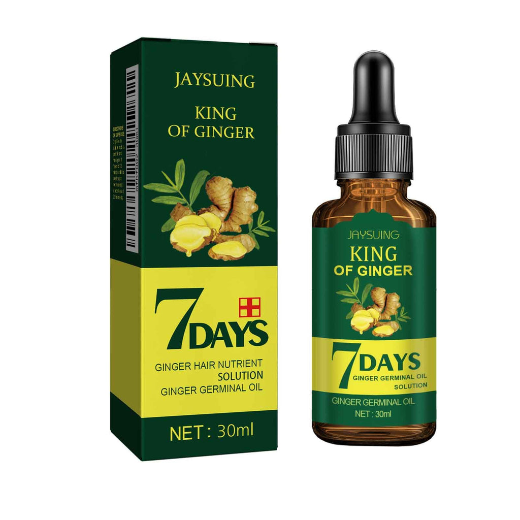 Jaysuing Ginger Hair Care Essential Oil Refreshing And Nourishing Scalp Follicles And Strengthening Hair Nutrition Solution