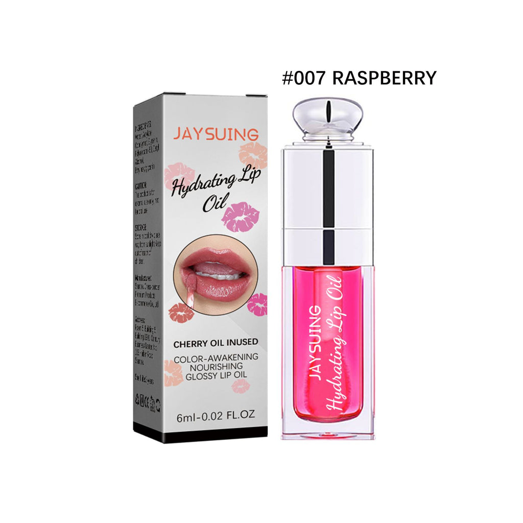 Jaysuing Hydrating Lip Oil, Fade Lip Lines Lip Care Hydrating Glass Lip Glaze Moisturizing Lip Gloss