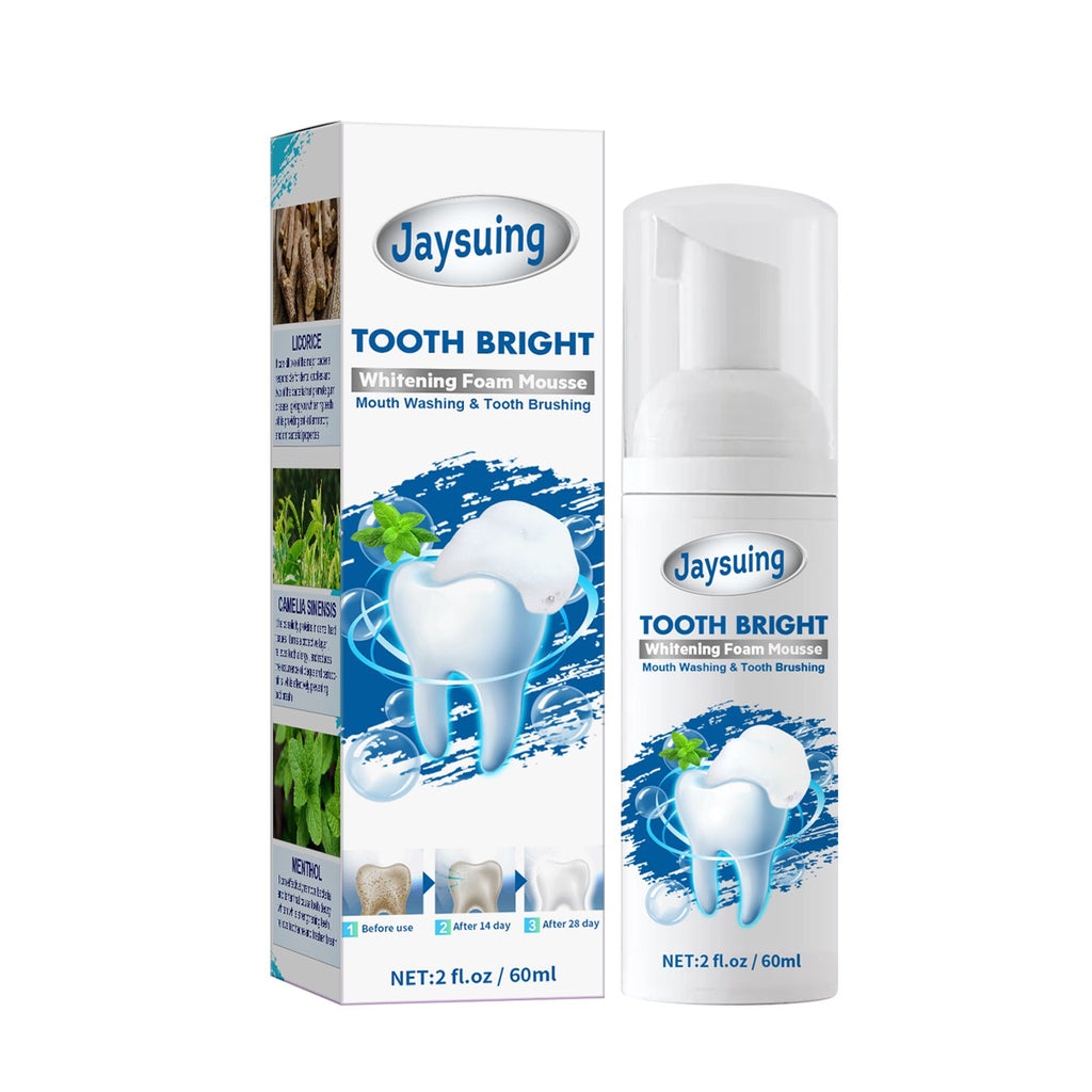 Jaysuing Mousse Toothpaste, Oral Cleaning Odor Tartar Teeth Portable Foam Toothpaste