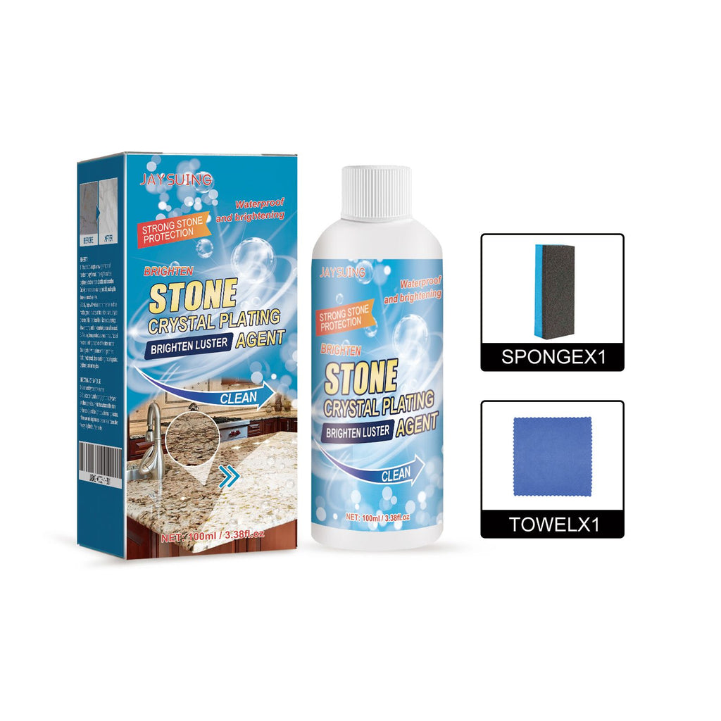 Jaysuing Stone Crystal Plating Kitchen Quartz Stone Tile Countertop Scratch Cleaning Stain Brightener