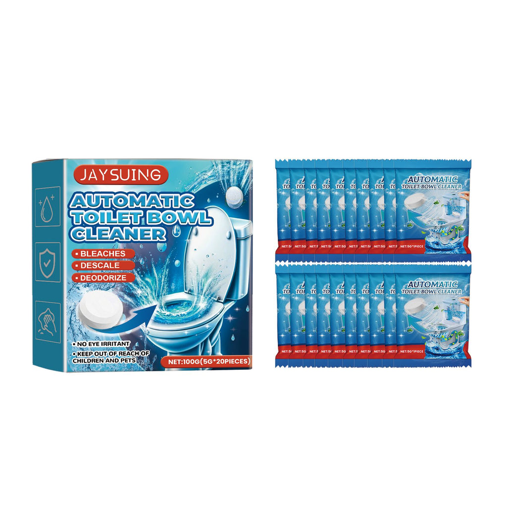 Jaysuing Toilet Cleaning Tablets, Easy Toilet Cleaning And Decontamination Efficient Descaling And Deodorizing Toilet Effervescent Tablets
