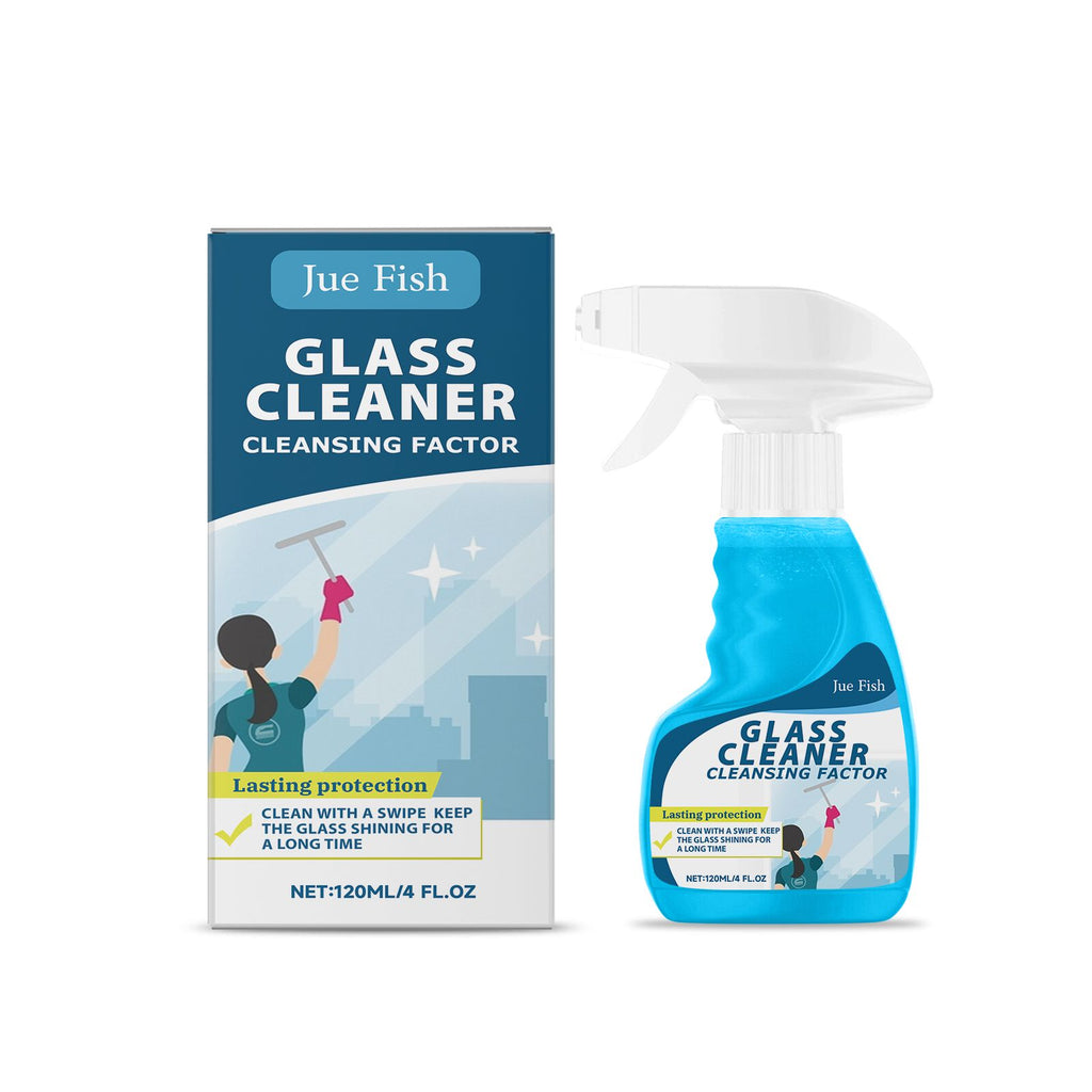 Jue-Fish Glass Cleaner Home Mirror Glass Oil r Stain r Glass Cleaning Spray