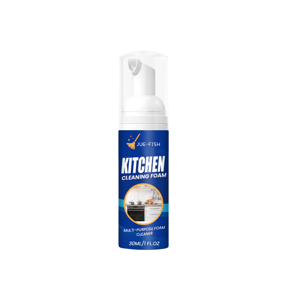 Jue-Fish Kitchen Foam Cleaner, Kitchen Stove Range Hood Stain Removal Heavy Oil Foam Cleaner