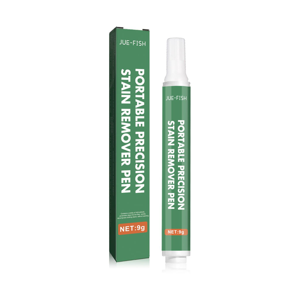 Jue-Fish Portable Precision Stain r Pen, Free Wash Oil Stains Yellow Clothes Clean And Decontamination Pen
