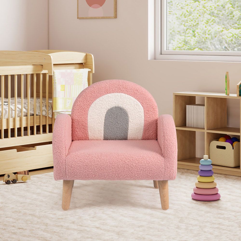 Kids Armchair with Comfy Backrest and Armrests