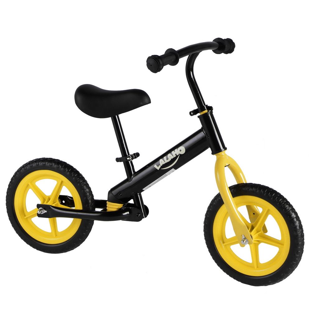 Kids Balance Bike Height Adjustable Yellow