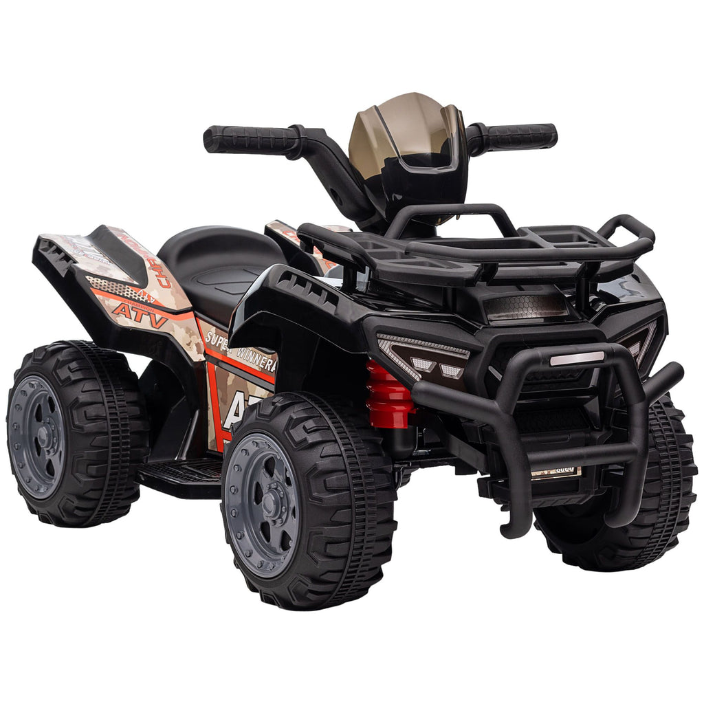 Kids Ride On Motorcycle 6V Battery Powered with Headlights Music Black for 18-36 Months