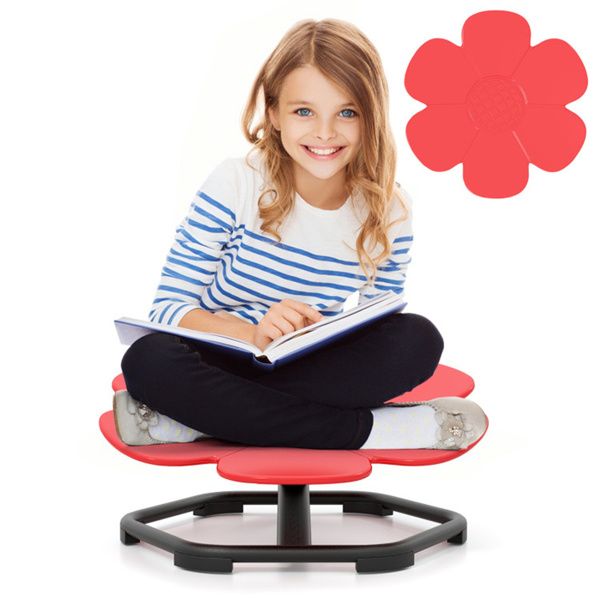 Kids Sensory Swivel Chair : 360° Spin, 220lbs Capacity, Elephant Design, PP/Metal, Anti-Slip Pads for Balance & Coordination